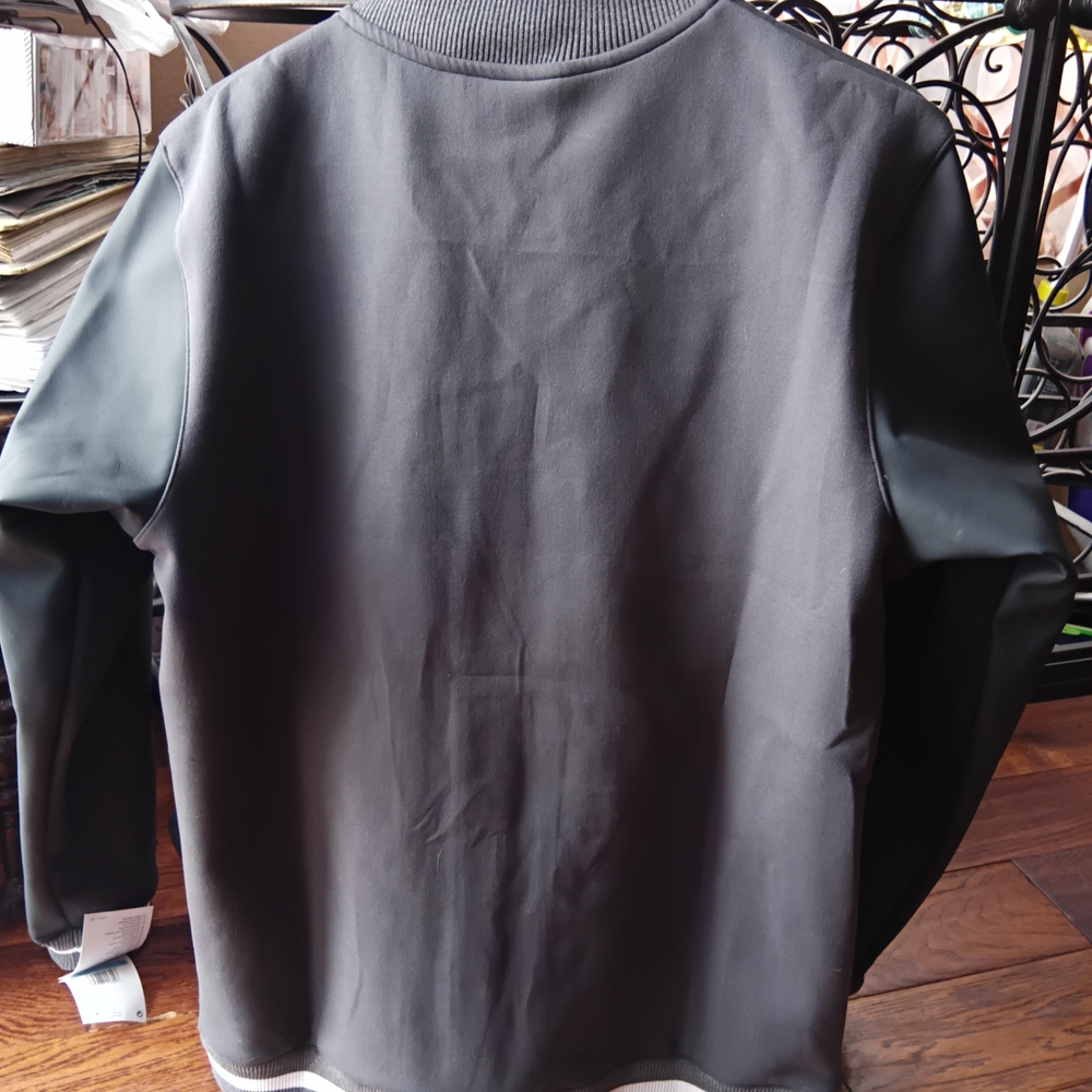 Nike Black and Gray Varsity Jacket - Picture 2 of 9